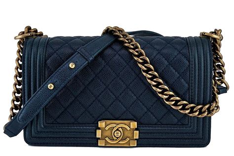 chanel boy bag blue caviar|The Ultimate Guide to the Chanel Boy Bag .